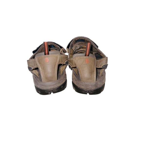 Teva Leather Upper Outdoor Hiking Trail Sandals 10 adjustable Straps Cushion - Picture 9 of 11